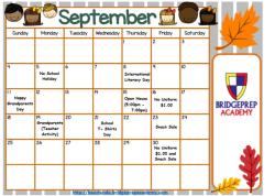 September Calendar